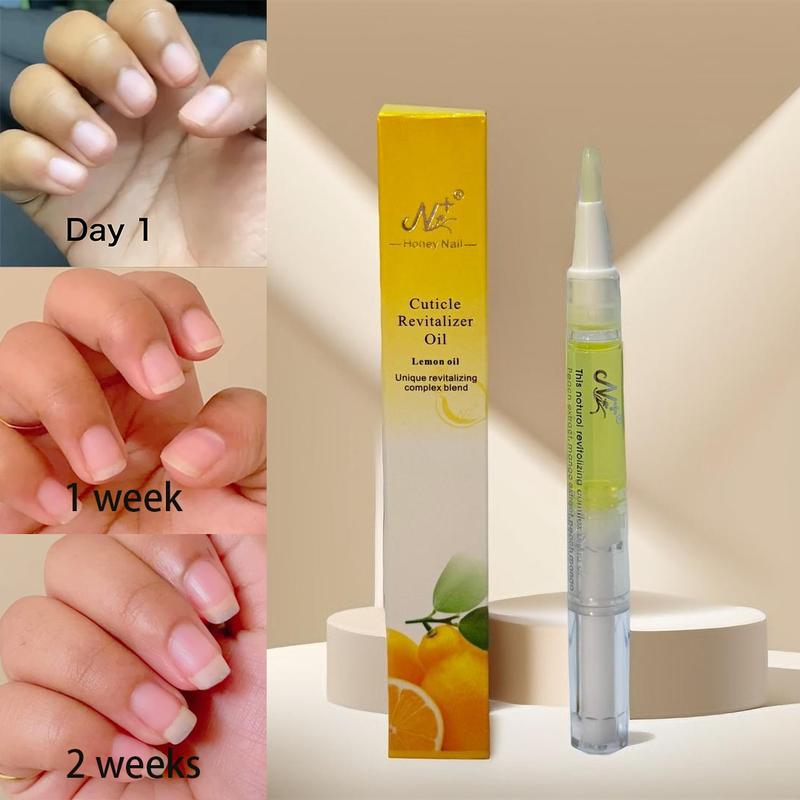 N+ Nail Growth Oil - Moisturizing, Growth, Strengthening, and Brightening Formula with Vitamins and Fatty Acids for Overall Nail Health Moisture Nail Care,Nail Growth Oil For Strength and Moisture,2ML Lemon Fragrance