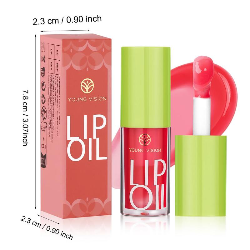 Music Festival Makeup Moisturizing Lip Glow Oil Gift, Long Lasting Non-sticky Gentle Texture Juicy Lip Gloss, Plumping Lip Moisturizer for Summer Makeup