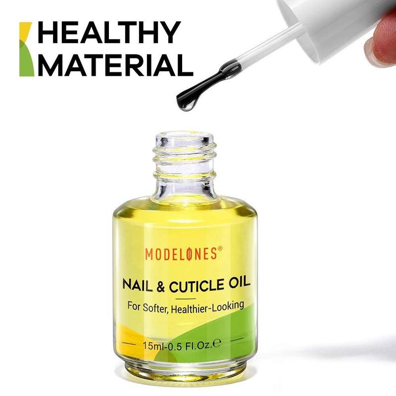 MODELONES Nail & Cuticle Care Strengthener Oil Vitamin E + B Fragrance-Free Cuticle Revitalizing Oil 15ml