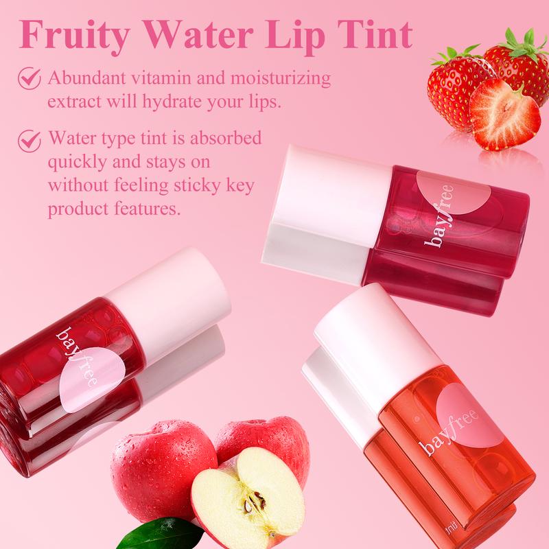 bayfree Korean Lip Stain Set Moisturizing Weightless & Non-sticky Finish Mini Items Makeup