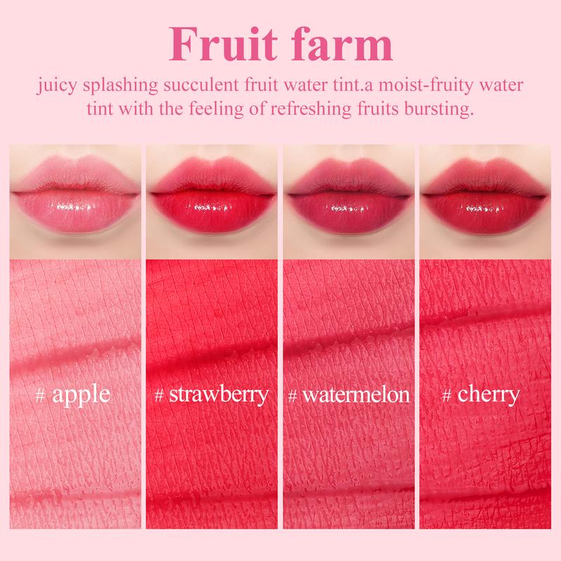 bayfree Korean Lip Stain Set Moisturizing Weightless & Non-sticky Finish Mini Items Makeup