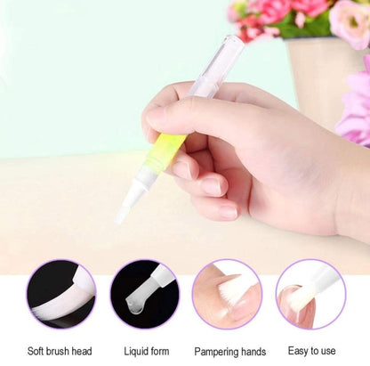 2PCS Nail Growth Oil Pen, Natural Moisturizing, Growth, Strengthening, and Brightening Formula with Vitamins and Fatty Acids for Overall Nail Health, Treatment for Damaged Nails Cuticle Repair Nail Care Nail Polish Nail Art Manicure Comfort