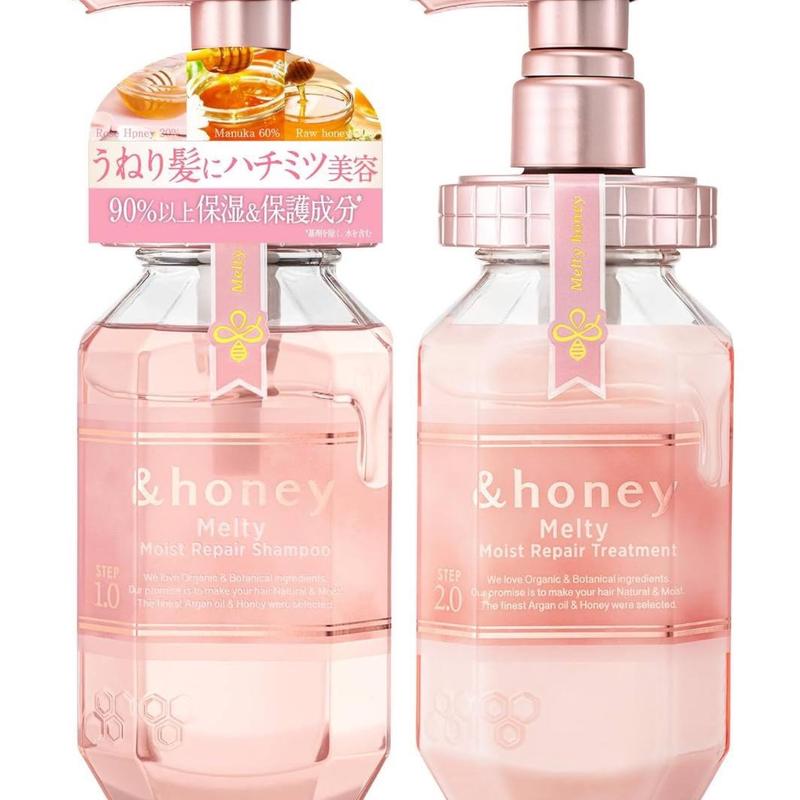 &honey Shampoo and Conditioner Set Haircare Moisture Cleanser Repair Flower Moisturizing