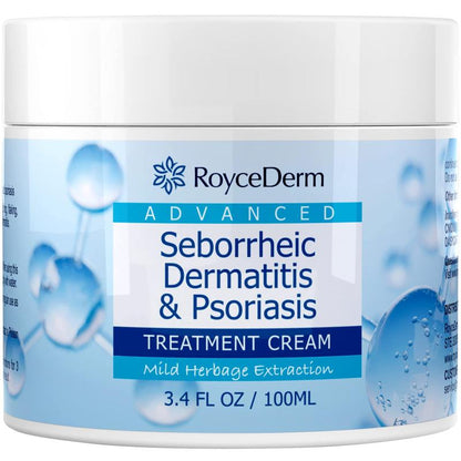 Roycederm Seborrheic Dermatitis Cream Scalp Treatment for Psoriasis, Folliculitis, Dry Scalp, Dandruff, Anti-Itch