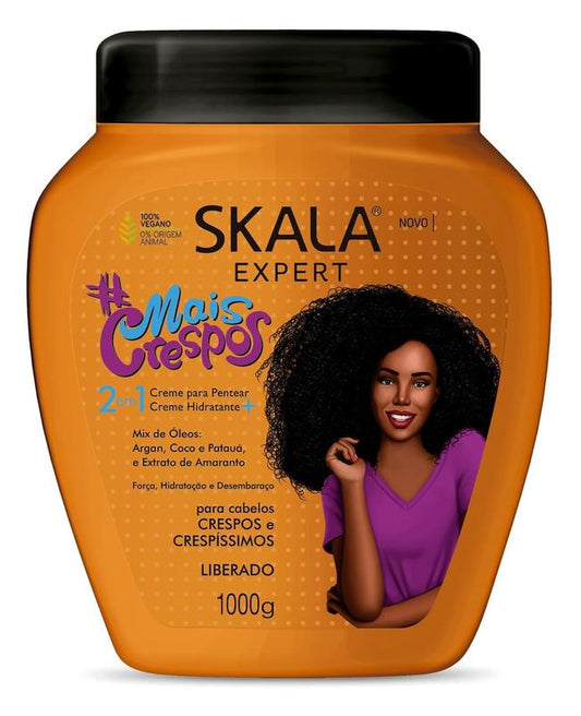 SKALA Kit Super Curly Hair Type 4ABC - Hydrate Curls, Eliminate Frizz, For Curly Hair - 2 IN 1 Conditioning Treatment Cream and Cream To Comb Conditioner Haircare Moisture Shampoo, conditioner Blend Hair Cream