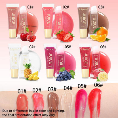 Juicy Fruity Long Lasting Lip Gloss, 4 Counts/set Moisturizing Glossy Mirror Lip Glaze Stick, Plumping Lip Oil Lip Stick for Girls & Women All Occasions Makeup, Makeup Products