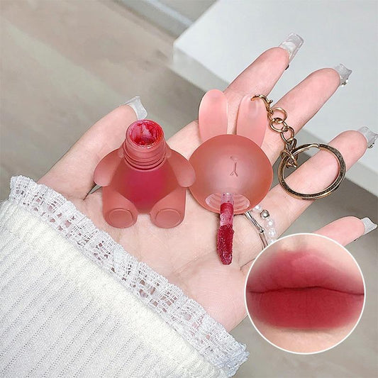 Rabbit Shaped Matte Lip Gloss, Long-lasting Lip Glaze Stick, Easy Coloring Lip Sticks, Moisturizing Tinted Lip Stain, Lip Makeup Accessories, Summer Gift