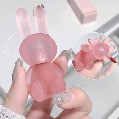 Rabbit Shaped Matte Lip Gloss, Long-lasting Lip Glaze Stick, Easy Coloring Lip Sticks, Moisturizing Tinted Lip Stain, Lip Makeup Accessories, Summer Gift