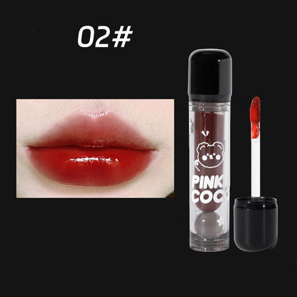 Mirror Lip Glaze, Long Lasting Non-fading Watery Lip Gloss, Tinted Moisturizing Liquid Lip Balm, Glossy & Plumping Lip Stick for All Occasions Makeup, Girls and Women