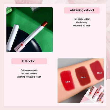 Long-lasting Matte Lipstick Set, 3pcs/set Moisturizing Velvet Matte Lipstick, Portable Lip Makeup for Women, Summer Gift