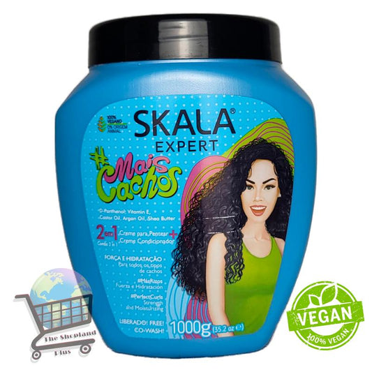 skala expert  mais cachos / hair treatment conditioning / 2 in 1 perfec perfect curls strength and moisturizing /  eliminate anti frizz / 35.2 oz (1000g) Conditioner Cream Haircare Moisture