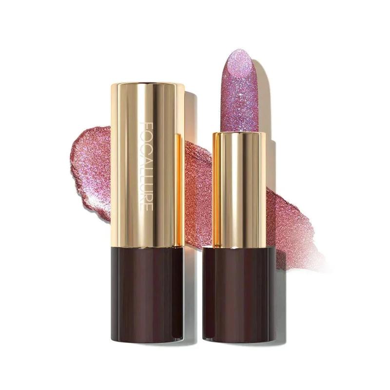 [New Upgrade] Glitter Glisten Opal Hydrating Lipstick - Shimmer Moisturizing Hydrate Comfort by FOCALLURE