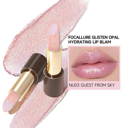 [New Upgrade] Glitter Glisten Opal Hydrating Lipstick - Shimmer Moisturizing Hydrate Comfort by FOCALLURE