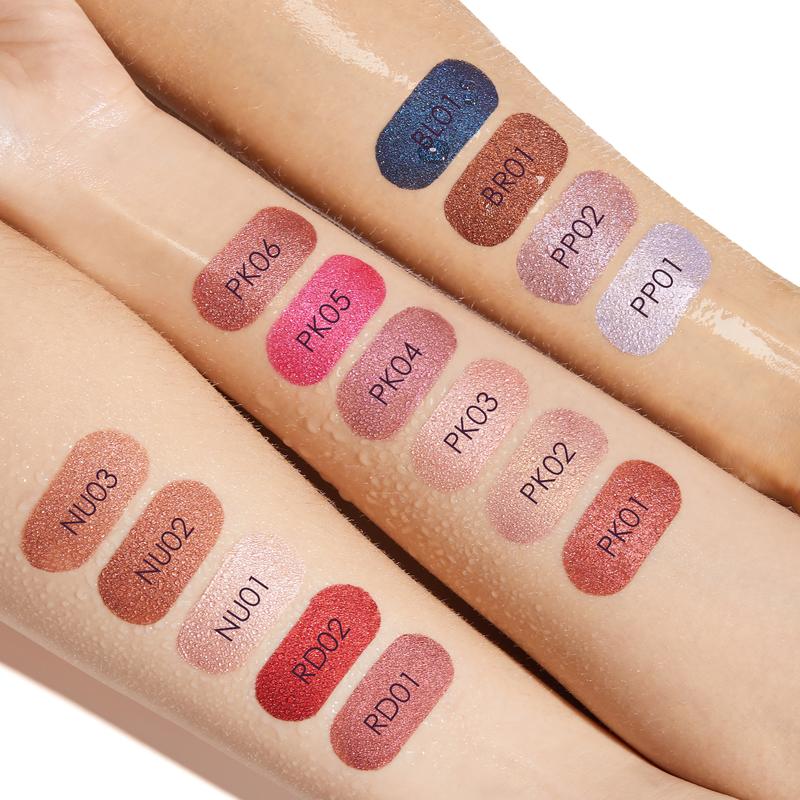 Glam Metallic Liquid Lipstick #RD02 Painkiller Lipgloss Makeup Cosmetic Metal Lipstick long-lasting waterproof by FOCALLURE