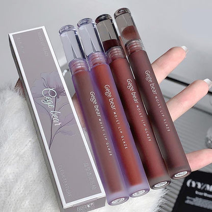 Long Lasting Matte Lip Gloss, Summer Easy Coloring Lip Sticks, Moisturizing Matte Lipstick, Suitable for All Occasions Lip Makeup, Girls and Women Makeup Accessories