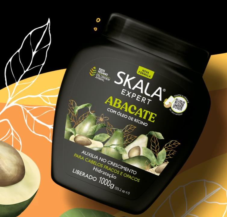 SKALA Avocado Hair Cream - For Weak and Dull Hair - 2 in 1 Conditioning Treatment Cream, helps in the Treatment of Hair Loss strengthening and provides softness and hydration - Net 35.27 Oz (Pack of 1)  100% VEGAN, Oil Conditioner Haircare  Comfort