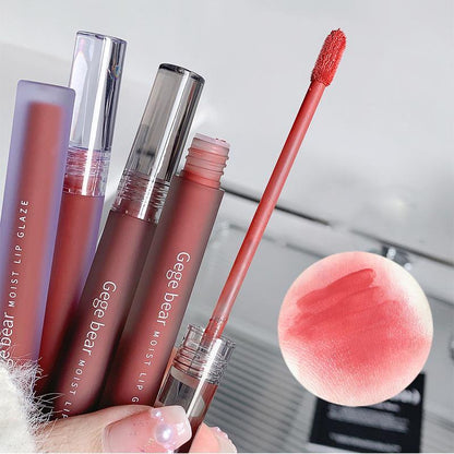 Long Lasting Matte Lip Gloss, Summer Easy Coloring Lip Sticks, Moisturizing Matte Lipstick, Suitable for All Occasions Lip Makeup, Girls and Women Makeup Accessories