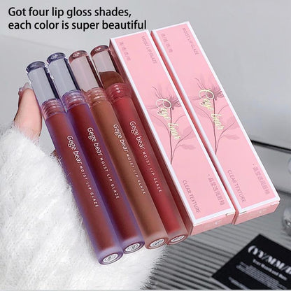 Long Lasting Matte Lip Gloss, Summer Easy Coloring Lip Sticks, Moisturizing Matte Lipstick, Suitable for All Occasions Lip Makeup, Girls and Women Makeup Accessories