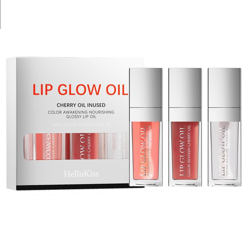 3pcs/set Moisturizing Lip Oil, Summer Glossy Lip Glaze Stick, Plumping Lip Oil Lip Gloss for Girls & Women Makeup, Trending Products, Makeup Products