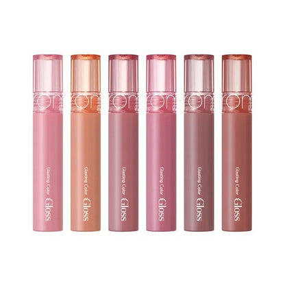 [rom&nd] Glasting Color Gloss (6 Colors), Plumping, Volume Gloss, Bunny Tongue Lips, Glazed Glass Lips, Korean Lip Gloss, Juicy Lips, Lightweight, Non-sticky, Shiny & Glowy, Vivid & Transparent, Layer Lips, Lip Combo, romand, Lipstick Makeup