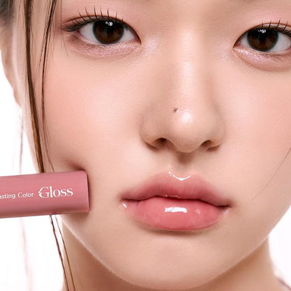 [rom&nd] Glasting Color Gloss (6 Colors), Plumping, Volume Gloss, Bunny Tongue Lips, Glazed Glass Lips, Korean Lip Gloss, Juicy Lips, Lightweight, Non-sticky, Shiny & Glowy, Vivid & Transparent, Layer Lips, Lip Combo, romand, Lipstick Makeup