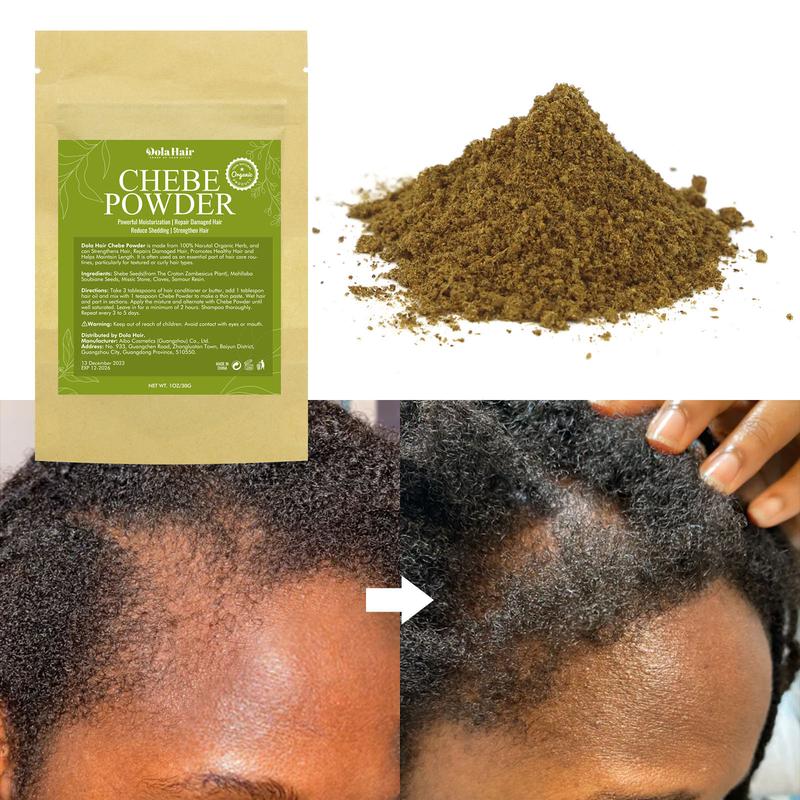 Dola Hair Chebe Powder Strengthens Hair African Chebe For Hair Care Damaged Repair All Hair Types