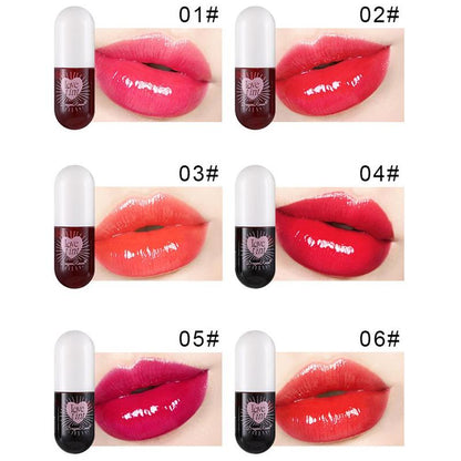 Long Lasting Mirror Lip Gloss, 6 Counts/set Natural Moisturizing Liquid Lip Balm Lip Plumper Lip Tint, Hydrating Lip Care Lipstick Lip Glaze for Lip Makeup, Glossy Liquid Lipstick, Plumping Lip Oil, Lip Gloss