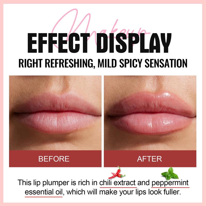 [Limited Time Activity]Shiny Lip Gloss Lip Plumping Booster Spicy LiplipstckLjifter Gloss Hydrating Volumizes HighShine Lip Plumpinlip Glass Mirror LipGlaze Lip Makeup Lip Plumping GlossLip Plumping Serum Instant Fuller Lips Festive Lip Gloss Gift Set