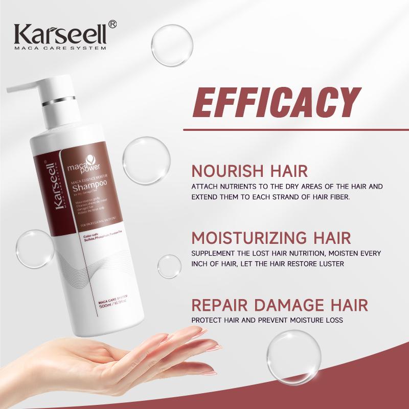 Karseell Argan Oil Shampoo HerbalExtracts Hydrating Deep RepairSmoothing Shampoo for All HairTypes 16.9 0z 500 ml