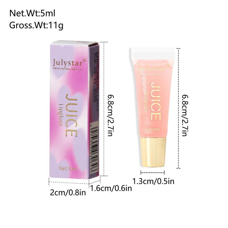 Juicy Moisturizing Lip Gloss, Long Lasting Tinted Lip Gloss, Glossy Lip Glaze Stick for All Occasions Makeup, Elegant Hydrating Lip Cosmetic for Gift