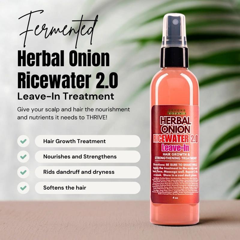 Fermented Herbal Onion Rice Water 2.0 (Leave-In Treatment)