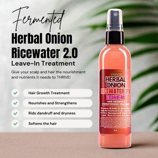 Fermented Herbal Onion Rice Water 2.0 (Leave-In Treatment)