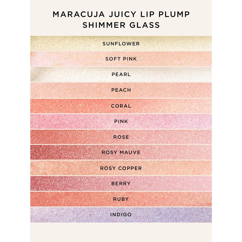 tarte maracuja juicy lip plump shimmer glass