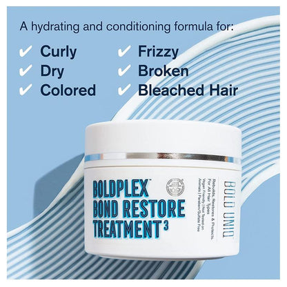 BoldPlex 3 Hair Mask - Deep Conditioner Protein Treatment for Dry, Damaged Haircare, Moisture