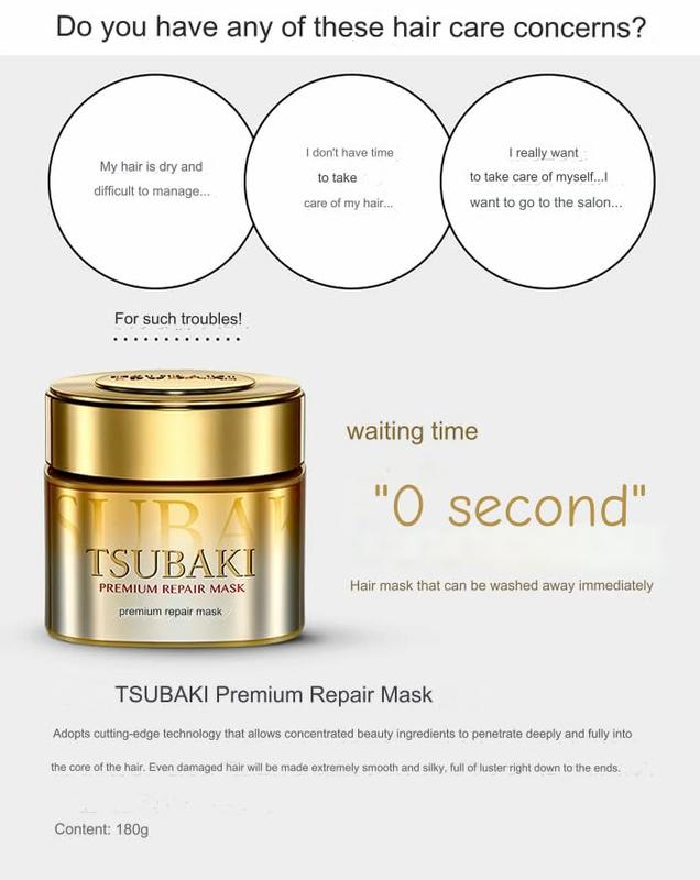 TSUBAKI Premium Repair Hair Mask 180g Moisturizing Mask for Dry Hair