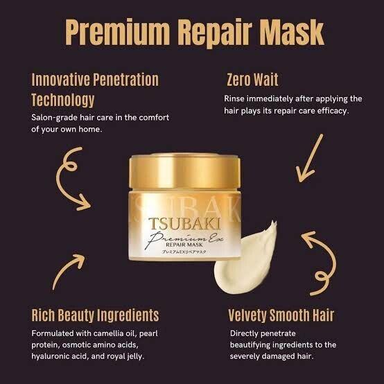 TSUBAKI Premium Repair Hair Mask 180g Moisturizing Mask for Dry Hair