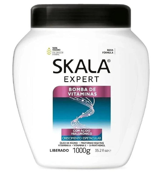 Skala Expert Bomba de Vitaminas, SOS Fortalecimento dos Fios, Bomba de Vitaminas, Brazilian Hair Treatment 35.2Oz. Conditioner Haircare