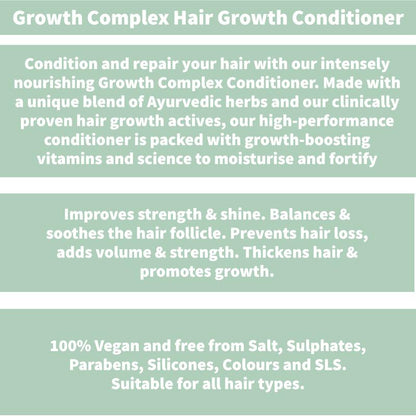 Nature Spell Growth Complex Conditioner 10.14 Fl Oz - Salt Free Conditioner with  Ayurvedic Herbs