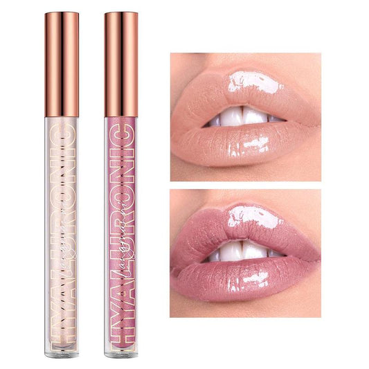 Long Lasting Glitter Lip Gloss, 2 Counts Shimmer Lip Glaze Stick Set, Tinted Moisturizing Liquid Lip Balm, Glossy Lip Glaze, Plumping Lipstick for Summer Gift