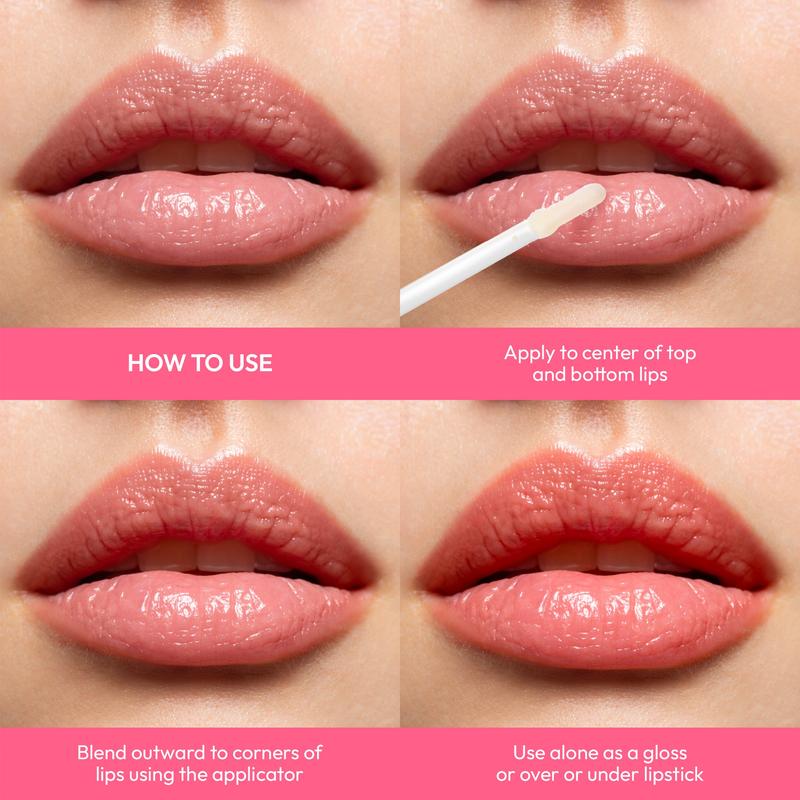 Ruby Kisses Plumping Lip Gloss, Cruelty-Free Lip Plumper, Instinct Lip Maximizer, Hydrating & Voluminous Moisturizer, High-Shine, Glossy & Smoothing Lip Care