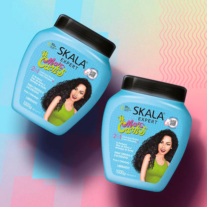 SKALA Hair Type 3ABC - More Curls - Hydrate Curls, Eliminate Frizz, For Curly Hair - 2 IN 1 Conditioning Treatment Cream and Cream To Comb Conditioner Haircare