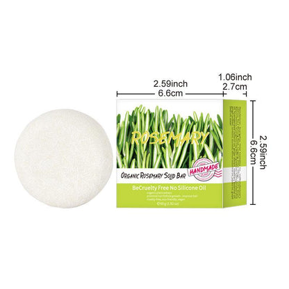 Long-lasting Shine Rosemary Shampoo Bar, 1 Count Hair Cleaning & Care Soap, Hair Thickening, Hair Strengthening, Repairing Split Ends/Dry/Damaged, Makes Hair Healthy & Smooth