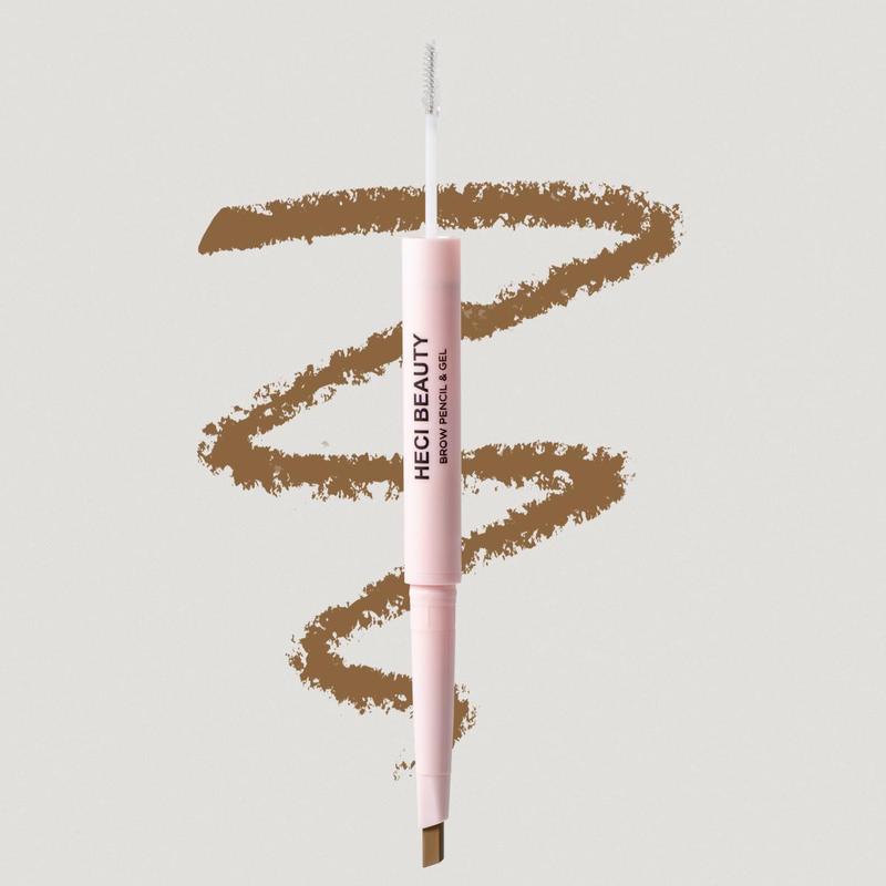 2 in 1 Natural Looking Clear Eyebrow Gel & Eyebrow Pencil, Double Ended Waterproof Long Lasting Eyebrow Makeup Tool, Smudge-proof Tinted Eyebrow Pencil for Women