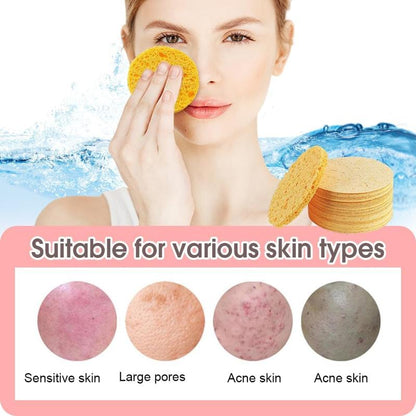 Compressed Facial Sponges, 24pcs Daily Cleansing & Gentle Exfoliating Facial Sponges, Makeup Remover Sponges, Facial Skin Care Tools for Women & Men, Comfort Hygiene Products