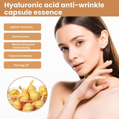 1 Piece Hyaluronic Acid Anti-wrinkle Capsule Serum, Moisturizing Facial Essence For Women