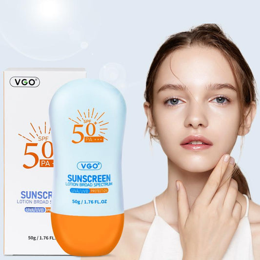 50% off!!! VGO is suitable for all skin types, especially sensitive skin,  comfortable skin repair, moisturizing and sunscreen essence,non sticky and non waterproof, sunscreen can prevent sunburn and sunburn Mild Nourishing Uv