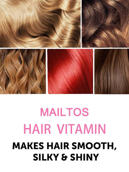 MAILTOS Hair Treatment Serum- No Rinse with Argan Macadamia Avocado Oils - Vitamins A C E Pro B5 - Conditioner for Women & Men New