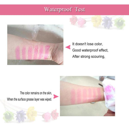 Crystal Jelly Lipstick, Color Awakening Flower Lipstick, Waterproof Lip Moisturizing Glossy Tint,Valentine's Day present