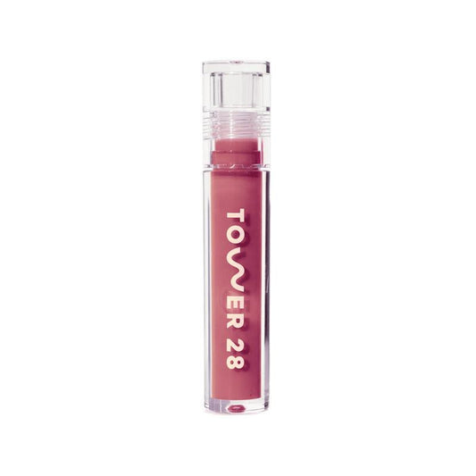 Tower 28 ShineOn Jelly Non-Sticky Lip Gloss - Lip Gloss with Moisturizing Apricot and Raspberry Seed Oil - Vegan, Clean, Cruelty-Free