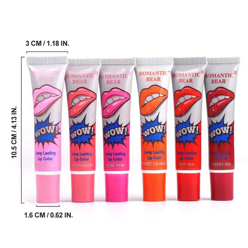 Long Lasting Lipstick, Waterproof Lip Gloss, Tear Off & Easy Coloring Lip Sticks for All Occasions Lip Makeup, Girls & Women Summer Lip Makeup Gifts